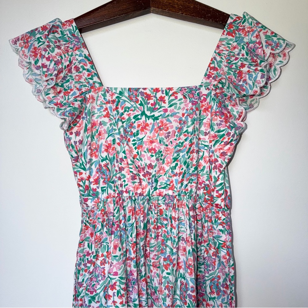 J. Crew Ruffle-sleeve Midi Dress in Bright Spearamint - Picture 7 of 13